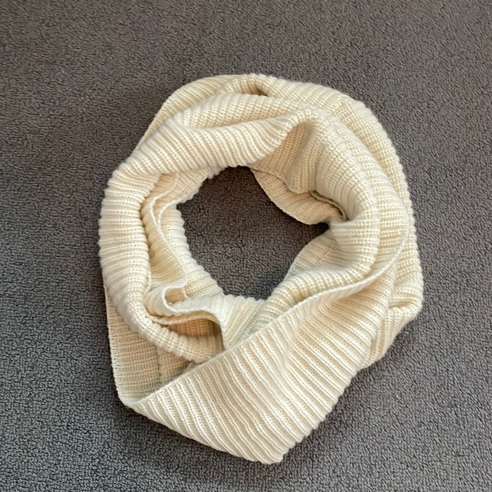 Cream Infinity Scarf